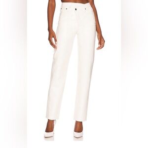 Agolde Recycled Leather Criss Cross Straight in Lace Size 27